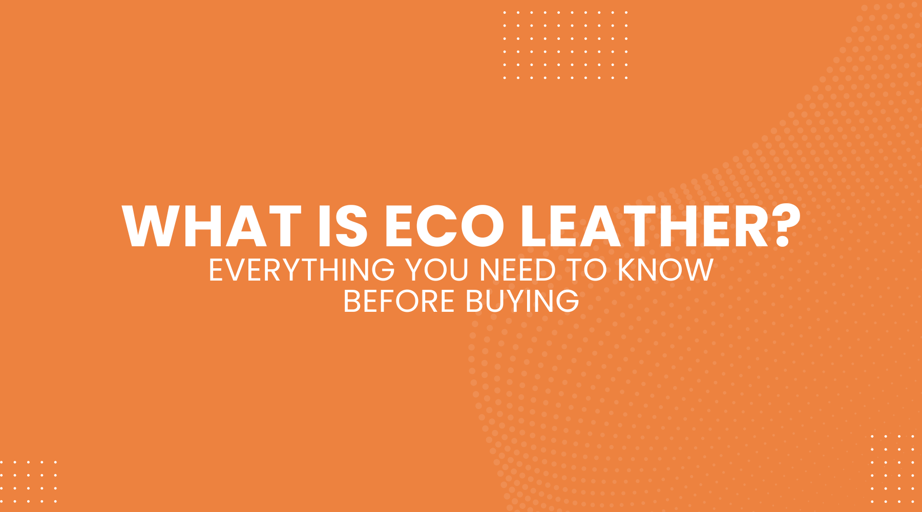 What Is Eco Leather? Everything You Need to Know Before Buying
