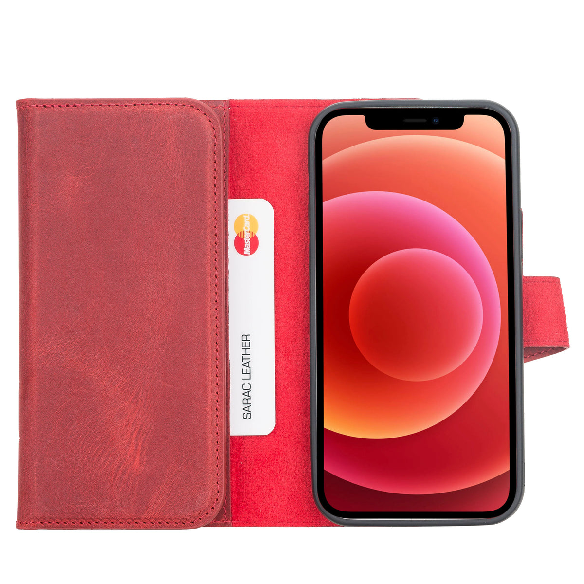 Santa iPhone 12 Pro Max Leather Detachable Wallet Case