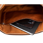 Slim Leather Laptop Bag, Genuine Leather Case, Shoulder Strap (Elona)