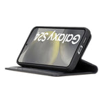 Leather Wallet Case for Samsung Galaxy S24, Plus & Ultra | RFID Blocking, Card Holder, Wireless Charging Compatible (Sylvara)