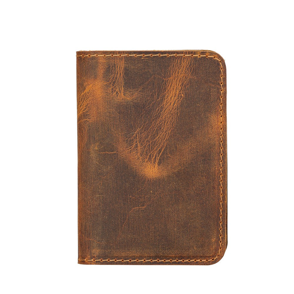 Leather Card Holder – Minimalist Slim Bifold Wallet for Men & Women (Matteo)