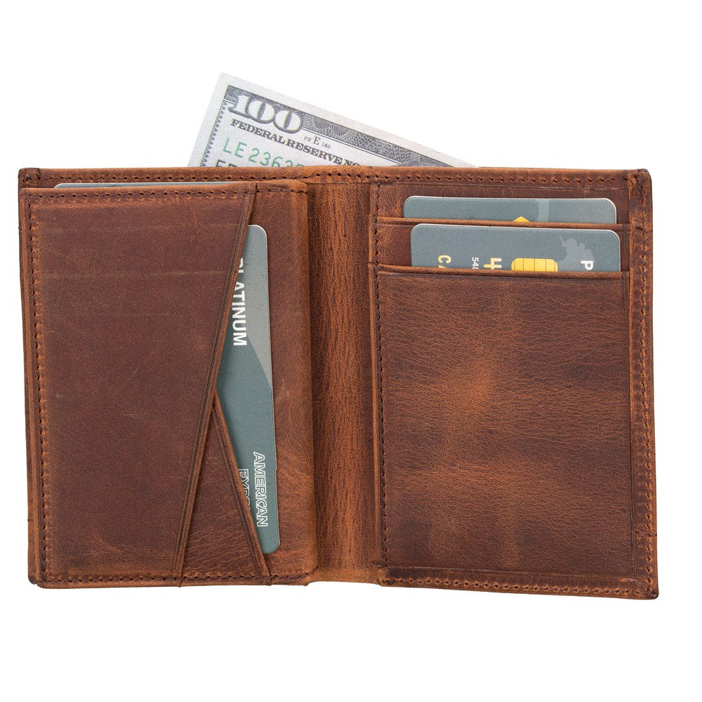 Airmaka Leather Card Holder With Airtag Slot
