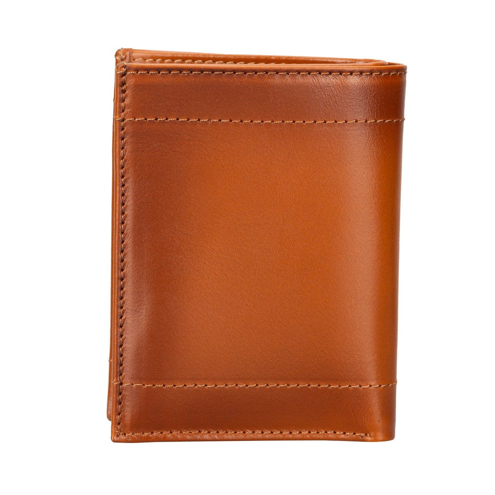 Airmaka AirTag Compatible Leather Wallet RST2EF Brown