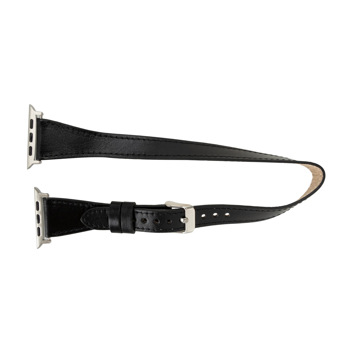 Quantum Slim Double Tour Apple Watch Leather Band