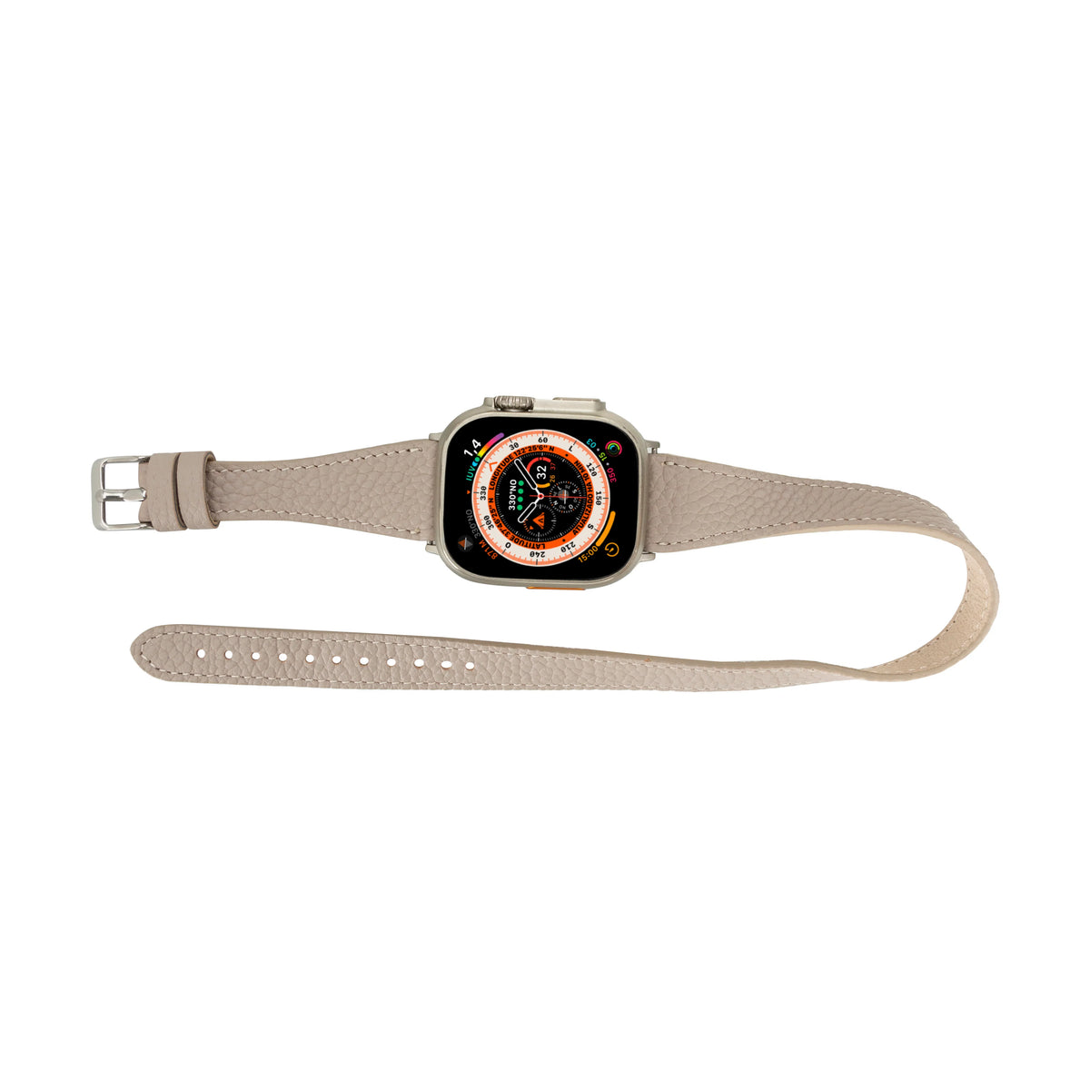 Quantum Slim Double Tour Apple Watch Leather Band