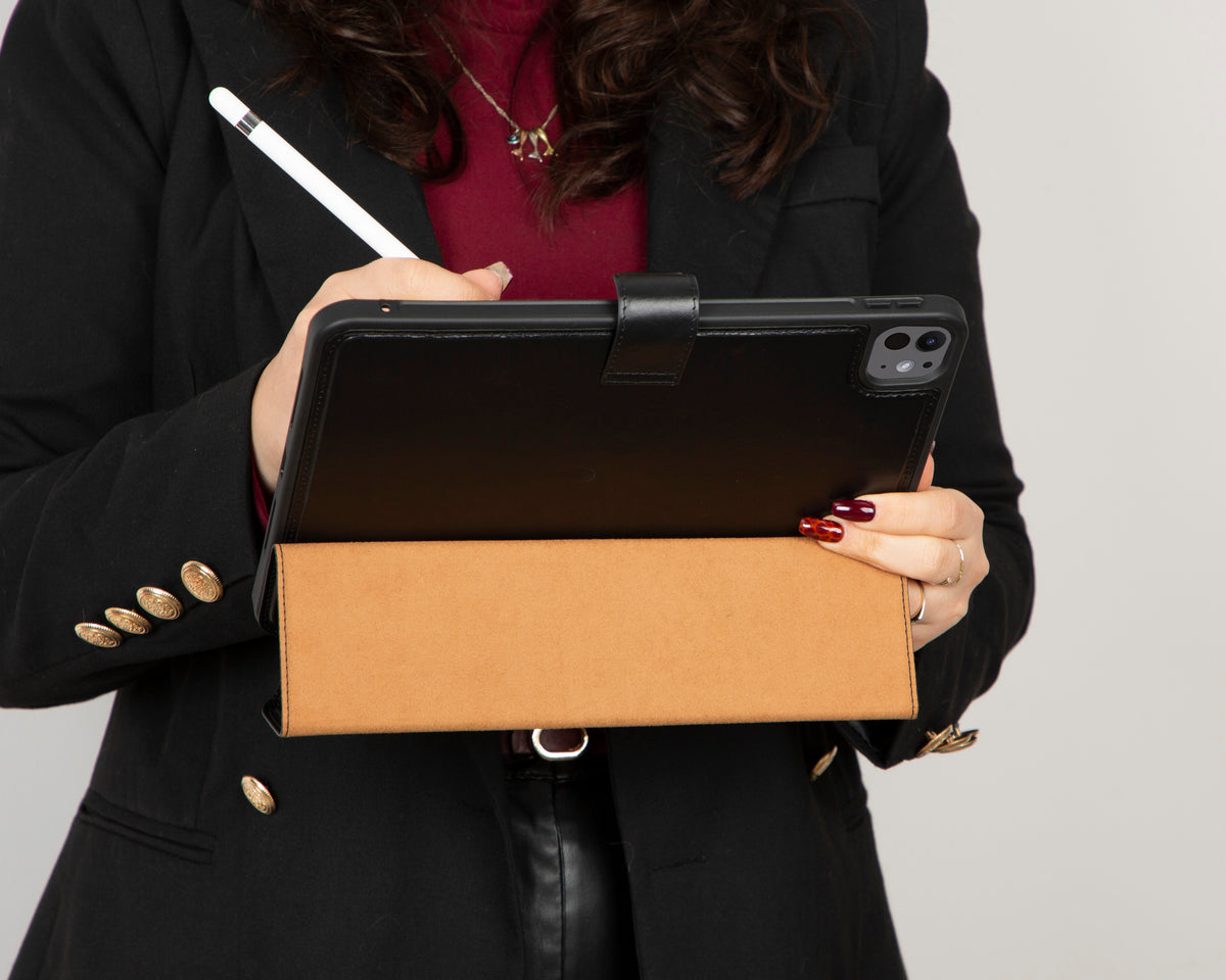 Leather iPad Pro 11" Case - Slim Folio with Pen Holder (Astar)