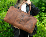 Matilda Leather Weekend Duffle Bag
