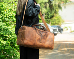 Matilda Leather Weekend Duffle Bag
