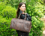 Matilda Leather Weekend Duffle Bag
