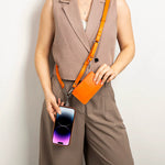 FlexGo Leather Phone Strap & Wallet Set – Clip-On Flex