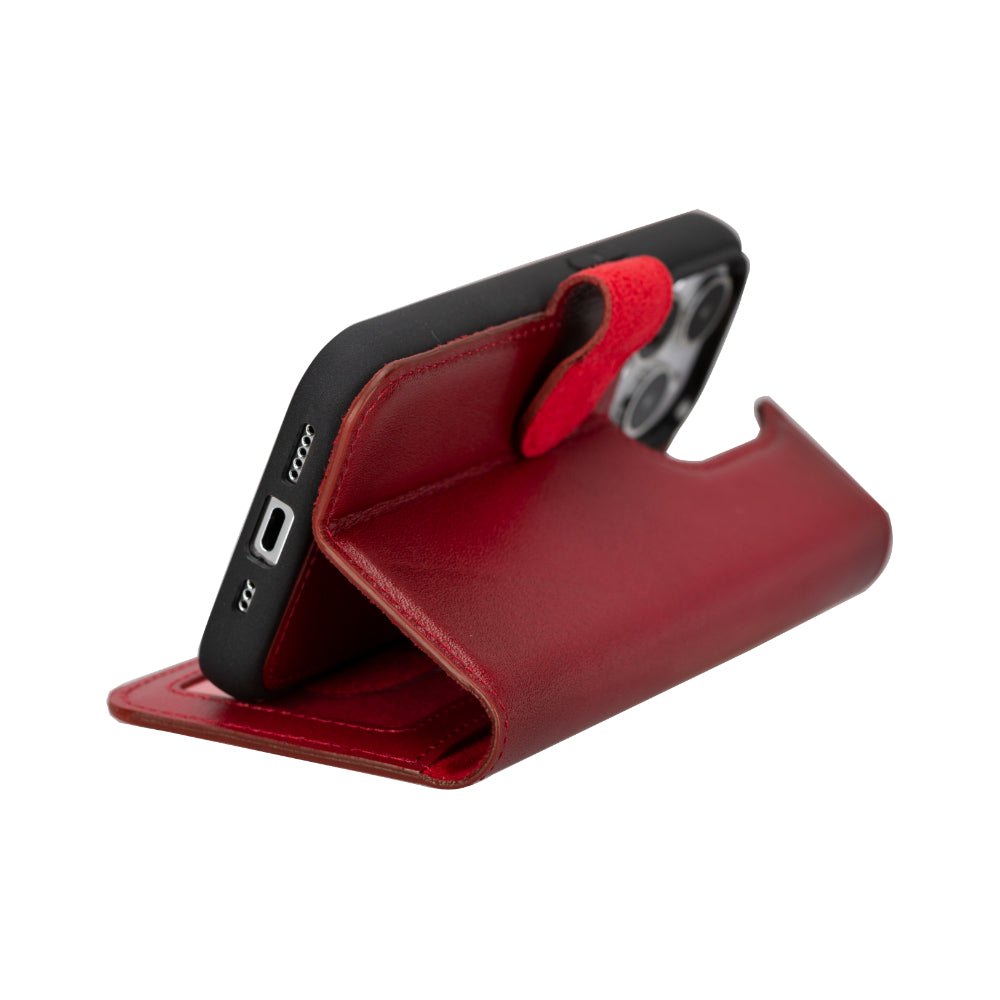 Leather iPhone 16 / Plus / Pro / Pro Max Wallet Case: MagSafe, RFID Protection (Arcane)