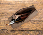 Leather Pencil Case – Genuine Leather Multipurpose Pouch for Office, Tools & Cosmetics (Lilia)