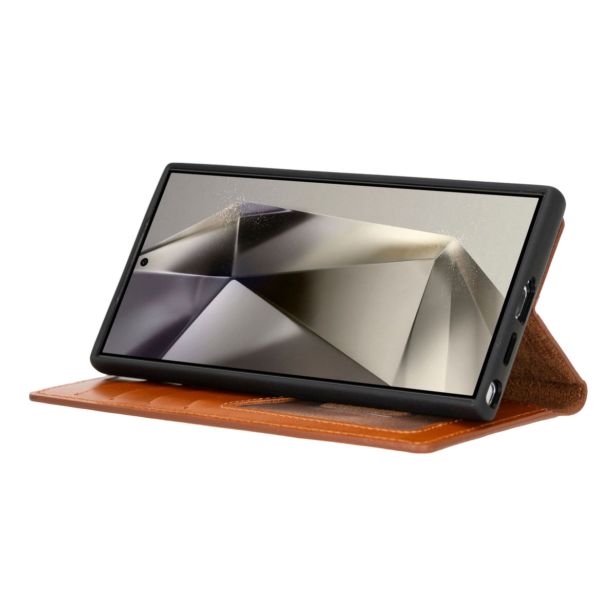 Leather Wallet Case for Samsung Galaxy S24, Plus & Ultra | RFID Blocking, Card Holder, Wireless Charging Compatible (Sylvara)