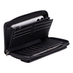 Genuine Leather Travel Wallet | Phone Holder, 12 Card Slots (Branford)