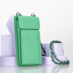 Handmade Leather Wallet Phone Case Crossbody Bag with Chain (Cadenza)
