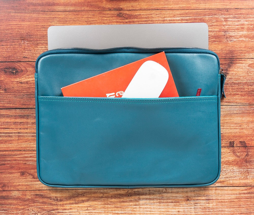 Leather Laptop Bag – Super Slim Genuine Leather Case for 12", 14", 16" Devices (Astora)