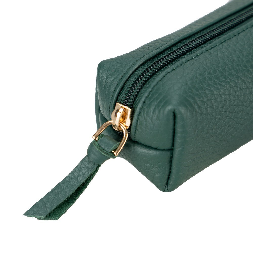 Leather Pencil Case – Genuine Leather Multipurpose Pouch for Office, Tools & Cosmetics (Lilia)