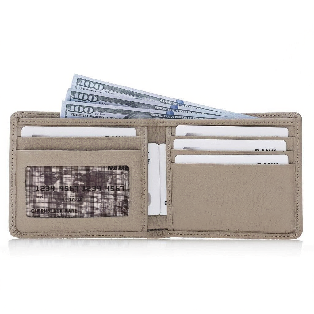 Leather Wallet โ Genuine Leather Bifold Wallet with Card Slots (Torin)