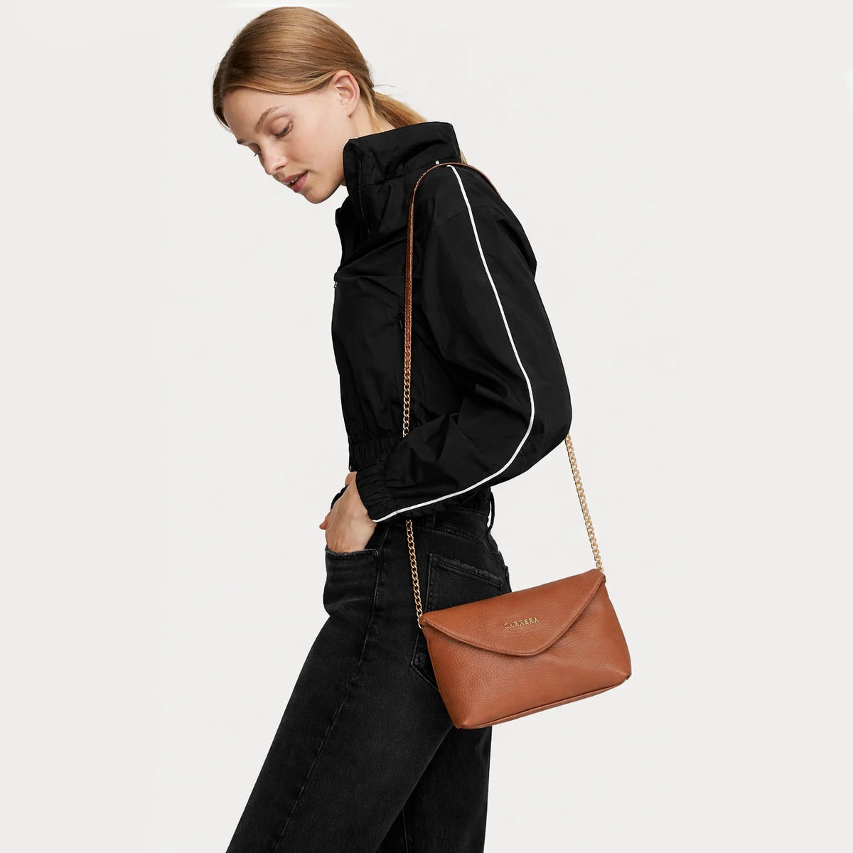 Carrera Lunera Women's Leather Strap Bag