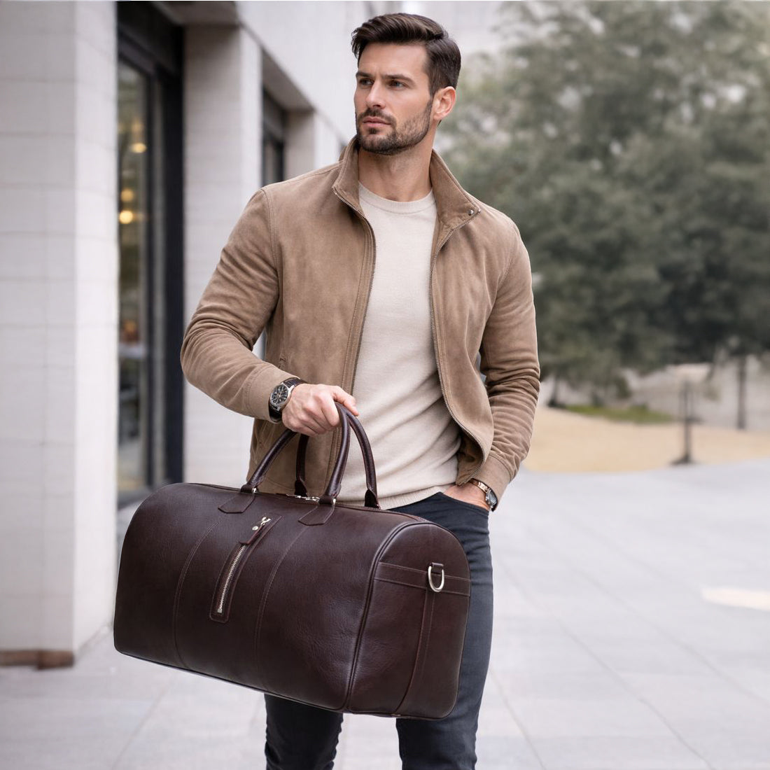 Matilda Leather Weekend Duffle Bag