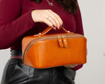 Natalie Leather Make up Bag