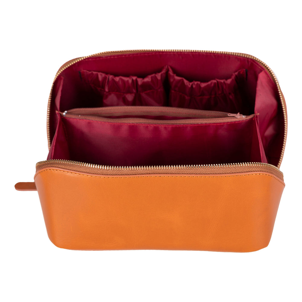 Natalie Leather Make up Bag