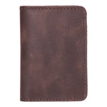 Leather Card Holder – Minimalist Slim Bifold Wallet for Men & Women (Matteo)