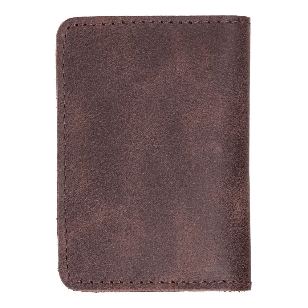 Leather Card Holder – Minimalist Slim Bifold Wallet for Men & Women (Matteo)