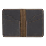 Leather Card Holder – Minimalist Slim Bifold Wallet for Men & Women (Matteo)