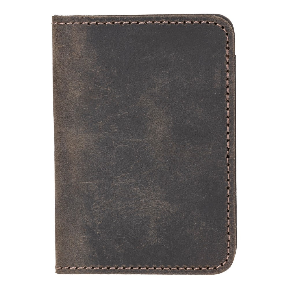 Leather Card Holder – Minimalist Slim Bifold Wallet for Men & Women (Matteo)