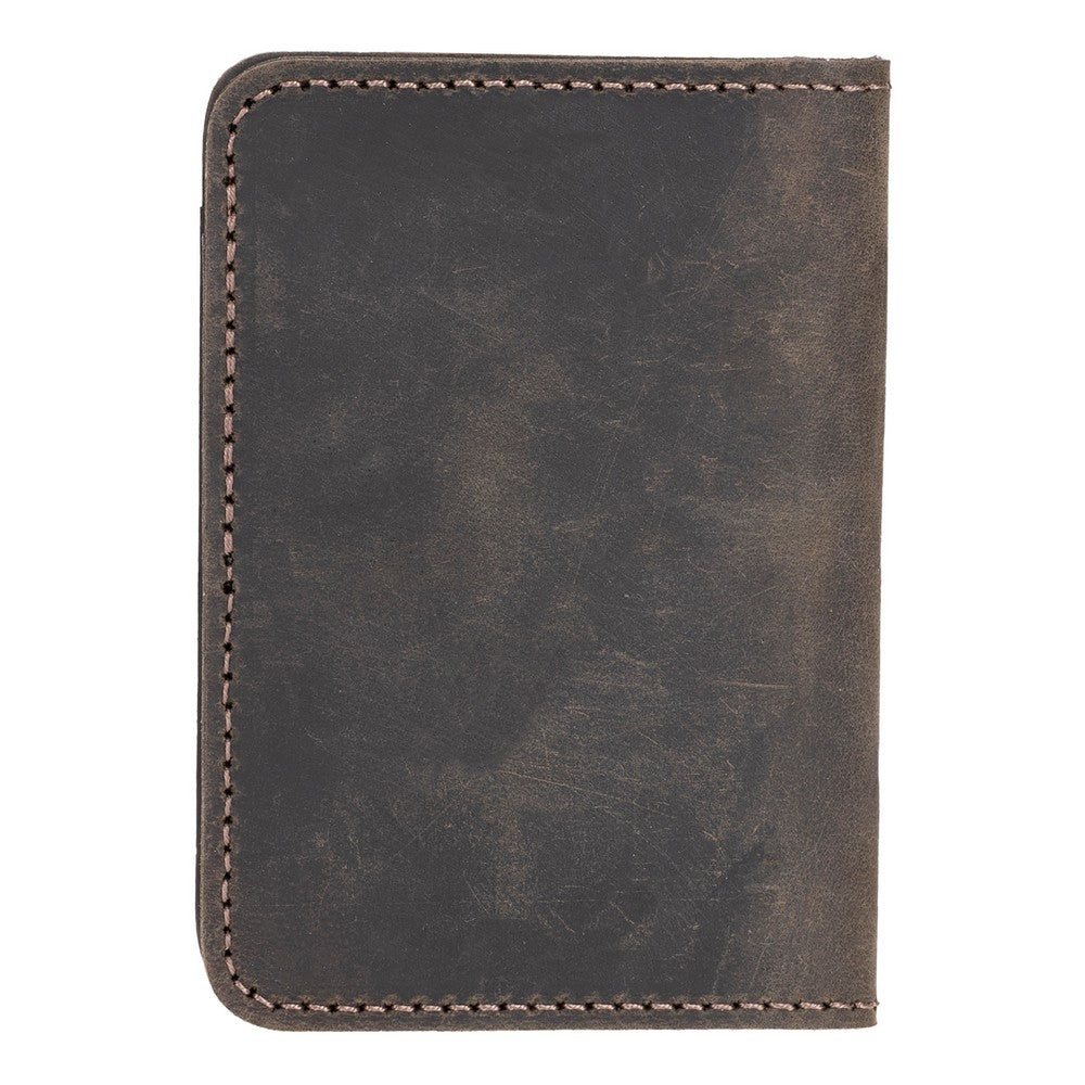 Leather Card Holder – Minimalist Slim Bifold Wallet for Men & Women (Matteo)