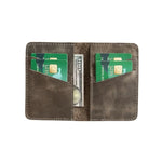 Leather Card Holder – Minimalist Slim Bifold Wallet for Men & Women (Matteo)