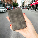 Leather Card Holder – Minimalist Slim Bifold Wallet for Men & Women (Matteo)