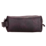 Genuine Leather Dopp Kit, Men's & Women's Toiletry Bag, Travel Organizer, Shaving Bag (Rhett)