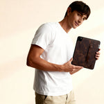 Leather iPad 10.9 inch Case – Handmade Cover with Pen Holder (Kafka)