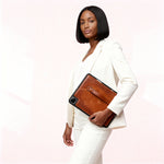 Leather iPad 10.9 inch Case – Handmade Cover with Pen Holder (Kafka)