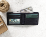 Leather Wallet โ Genuine Leather Bifold Wallet with Card Slots (Torin)