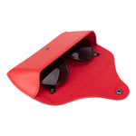 Leather Glasses Case Stylish Eyewear Protection (Optura)