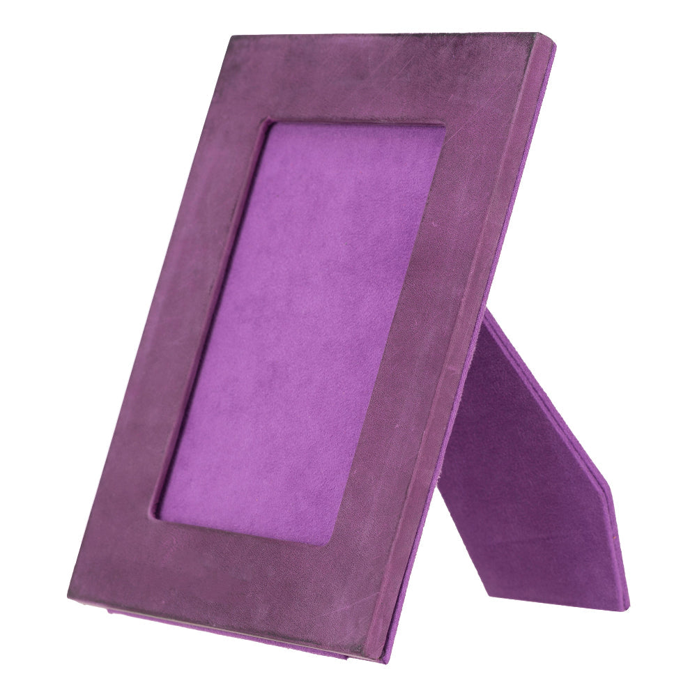 Leather Desktop Photo Frame 22x17cm frame for 15x10cm photos (8.6x6.6inch frame for 5.9x3.9inch photos)