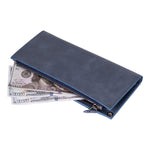 Crossbody Leather Wallet – with Phone Compartment, Card Slots & Shoulder Strap (Calista)