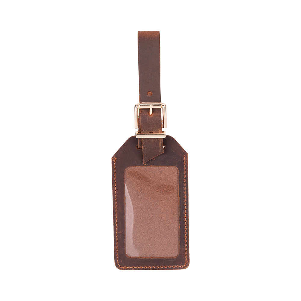 Uno Leather Luggage Tag
