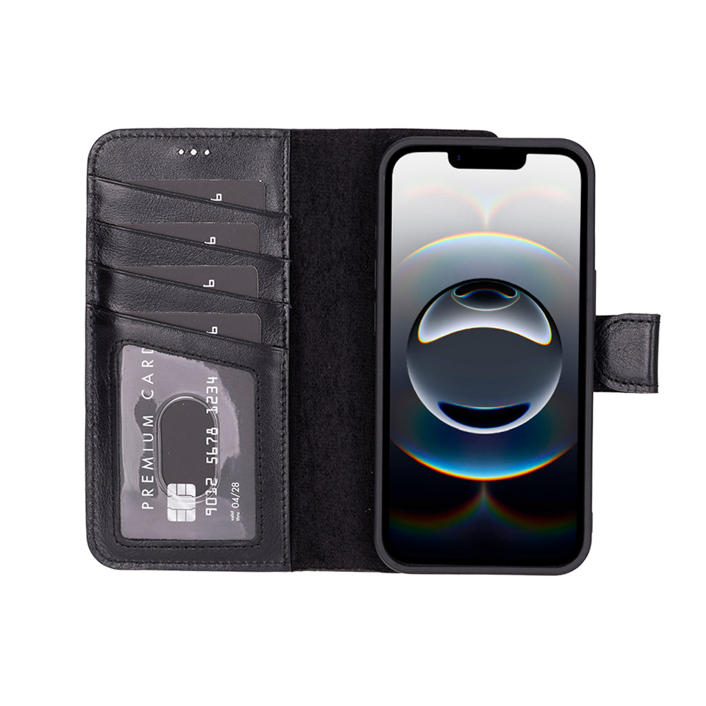 Magic iPhone 17E / 16E Leather Wallet Case Detachable