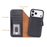 Magic iPhone 18 Pro Leather Detachable Wallet Case