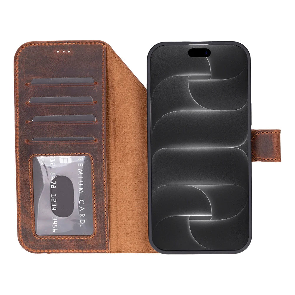 Magic iPhone 18 Pro Leather Detachable Wallet Case