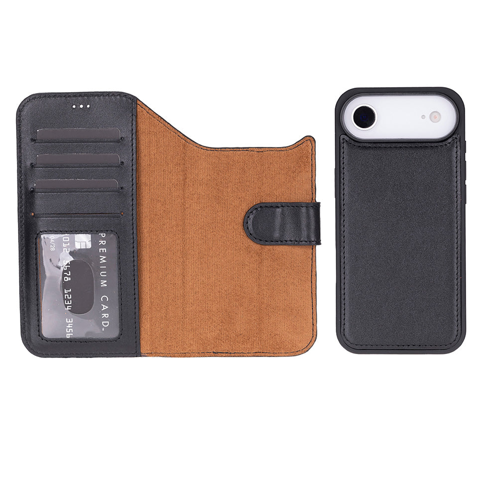 Magic iPhone 17 Leather Wallet Case, Pro /Pro Max / Air (Detachable)