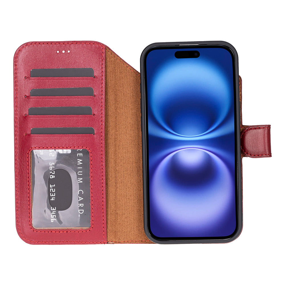Magic iPhone 17 Leather Wallet Case, Pro /Pro Max / Air (Detachable)