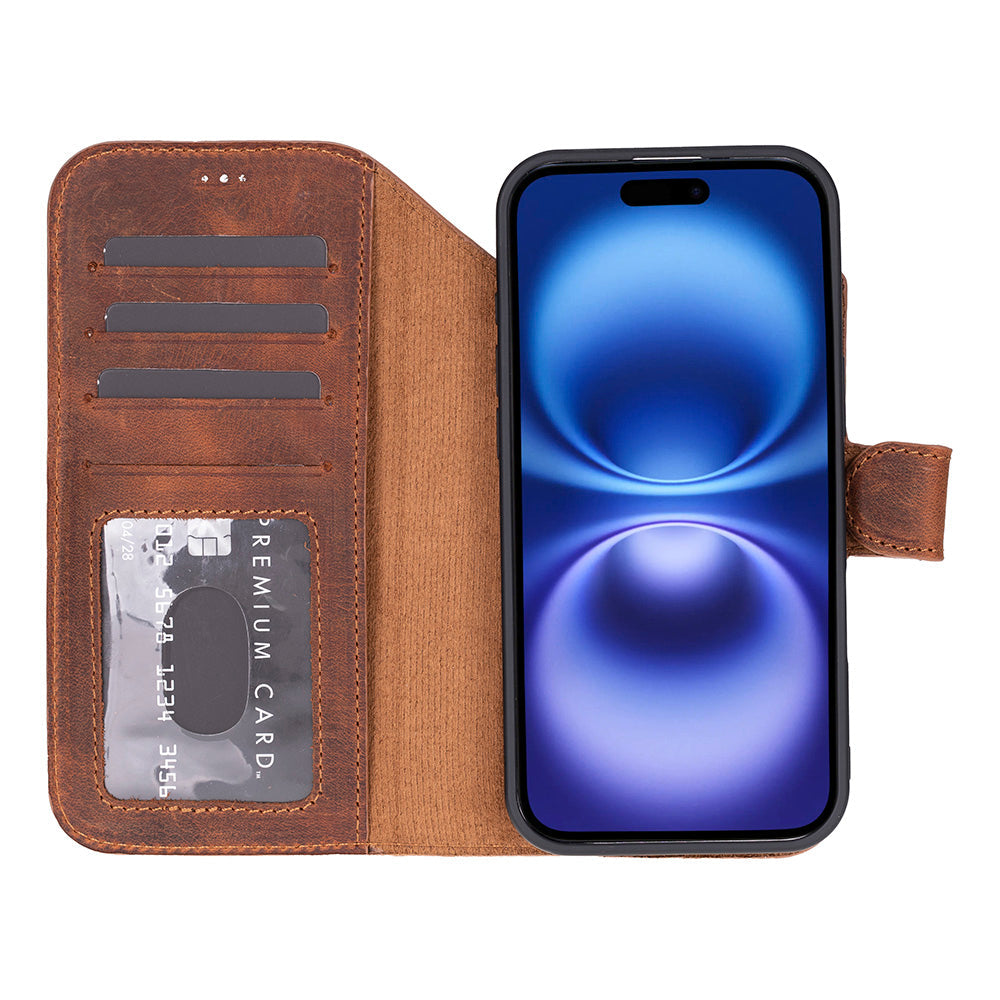 Magic iPhone 17 Series Leather Detachable Wallet Case