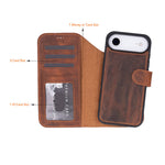 Magic iPhone 17 Leather Wallet Case, Pro /Pro Max / Air (Detachable)