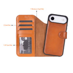 Magic iPhone 17 Leather Wallet Case, Pro /Pro Max / Air (Detachable)
