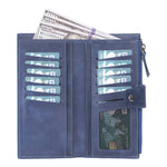 Hanger Leather Wallet – with Phone Compartment, Card Slots & Coin Pocket (Calista)